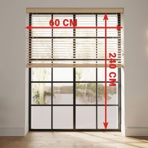 COCOON Stores v&eacute;nitiens int&eacute;rieurs bambou (Bois, 60 x 240 cm)