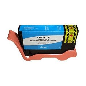 Image de 14N1615E - N°150XL - Cartouche compatible Lexmark Cyan