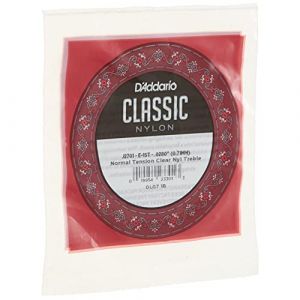 Image de D'Addario Corde d'étude seule en nylon pour guitare classique J2701, Normal, première corde