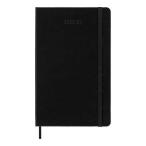 Moleskine Agenda scolaire 2022-2023 Semainier très grand format Souple Noir