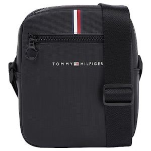 Image de Tommy Hilfiger Sac pochette enduit piqu&eacute; Noir - Couleur Noir - Taille Taille unique