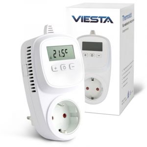 Umbrella TH12 Thermostat WiFi &agrave; prise (230 V/3600 W) &ndash; Thermostat intelligent avec commande via application, programme 7 jours, protection antigel et m&eacute;moire
