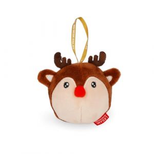 Legami Décoration de Noël en Peluche Oh-Oh-Ornaments, Reindeer, Boule de Noël, à Suspendre au Sapin, en Polyester, 9 x 10 x 4 cm