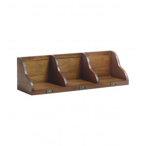 Image de Décoration d'Autrefois Etagère Bois Bronze Marron 70x20x20cm