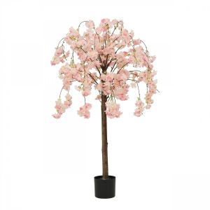 Ligne Deco Cerisier artificiel retombant rose 110cm