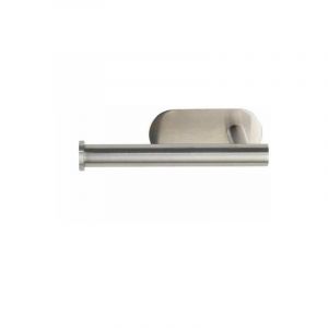 Wenko Dérouleur papier toilette mural Orea Mat, Porte papier toilette mural fixation sans perçage Turbo-Loc, Acier Inox, 16x4,5x7 cm, Mat