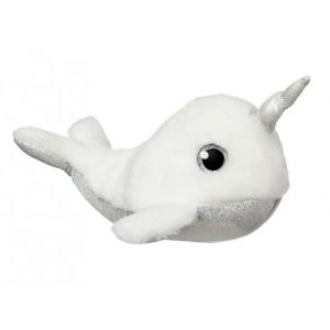 Aurora Peluche Sparkle Tales narwal Pearl 18 cm blanc