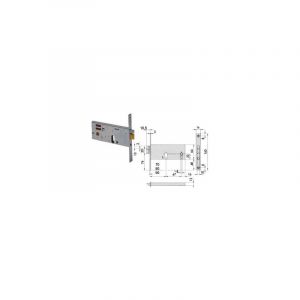 Cisa 8015345074670 14510-70-0 Serrure électrique encastrable Cylindre ovale