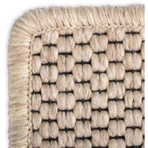 Karat - Tapis de couloir Kalkutta Aspect Sisal Beige 200 x 400 cm