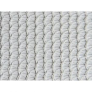 Maillestore - Filet échafaudage 50g/m² - Léger - Mailles triangulaires Blanc 3.07m x 50m Boutonnières côtés