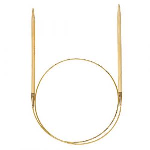 Addi Aiguilles à tricoter circulaires en bambou 60 cm x 4,5 mm, 4,5 mm