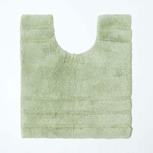 Homescapes - Contour WC/Lavabo spa Ultra doux Vert - Vert Sauge