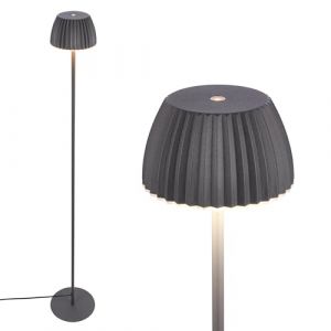 BRILONER - Lampadaire LED tactile, &agrave; intensit&eacute; variable, bord lumineux, blanc chaud, salon, lampe sur pied, lampadaire sur pied, 19x124 cm, anthracite