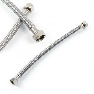 Tuyau blind&eacute; flexible 500mm DN8 &Eacute;crou 1/2' (18,64mm) Filet femelle 3/8' (14,95mm) Sanitaire - Xpotool