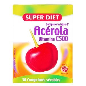 Super Diet Ac&eacute;rola vitamine - 30 comprim&eacute;s &agrave; croquer