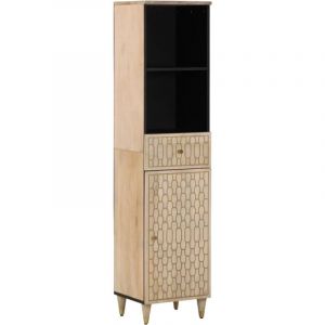 VidaXL Armoire de salle de bain 38x33x160 cm bois massif de manguier