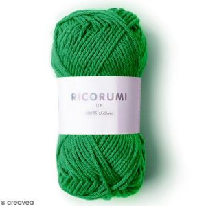 Rico Design Fil à crocheter en coton - Ricorumi - Vert - 25 g