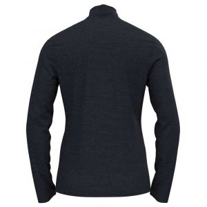 Odlo Midlayer 1/2 Zip Roy Tricot, Dark Sapphire-Black-Stripes, L Femme