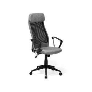 Beliani Chaise de bureau grise Pioneer