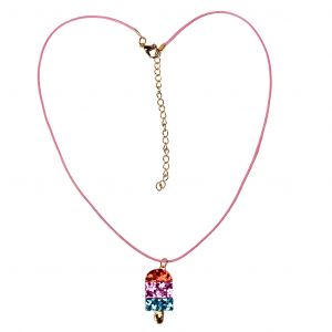 Collier à paillettes bâtonnet glacé enfant Rex London