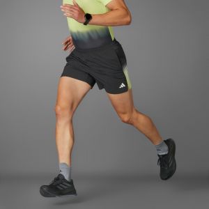 Adidas Short Own the Run CLIMACOOL Colorblock 5Inch noir pur - S