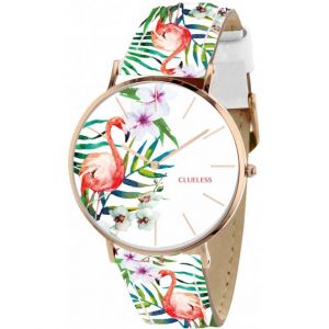 Clueless BCL10031 - Montre pour femme avec bracelet en cuir