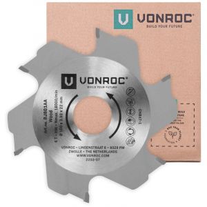 Vonroc - Lame de fraiseuse lamello pour la fraiseuse lamello BJ501AC et pour un usage universel