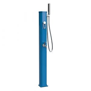 Formidra Douche solaire jolly go Bleu Capri - 20 l + Housse d'hivernage pour douche solaire Go