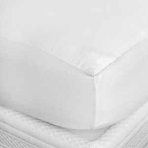 Soleil d'Ocre Alèse de lit en coton gratté Blanc 90x200 cm