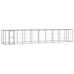 VidaXL Chenil Ext¿¿Rieur Acier Avec Toit 21,78 M?
