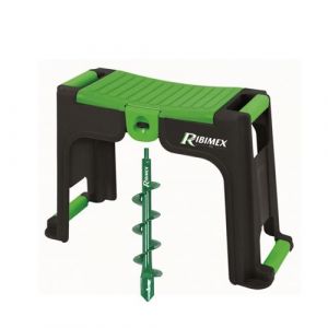 Agenouilloir - tabouret avec rangement, F&ocirc;ret tari&egrave;re diam&egrave;tre 80cm pour perceuse, Jardinage planter des fleurs, plantes