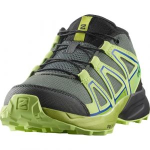 Salomon Junior Speed Cross Junior, Urban Chic/Sha, chaussures de randonnée polyvalentes pour le confort, idéales pour les randonnées et le trail running lors d'aventures en plein air. 32