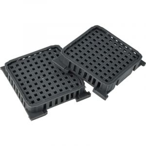 Vhbw 2x Filtres compatible avec Liebherr RBd 5250-20A, RBe 5220-20A, RBbsc 528i-22A, RBc 5220-22A, RBc 525i-22A r&eacute;frig&eacute;rateur - Filtre &agrave; charbon actif