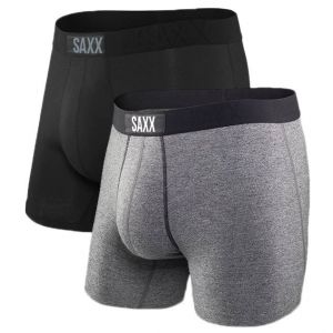 Saxx Underwear Vêtements intérieurs Vibe 2 Pack - Black / Grey - Taille M