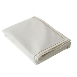 Enjoy Home - Nappe Ecru Déperlante 140x300cm, Aspect Lin, 80% Coton et 20% Polyester, Coton recyclé 180gr/m², Collection décoration de Table extérieure Lina, Esprit Campagne bohème