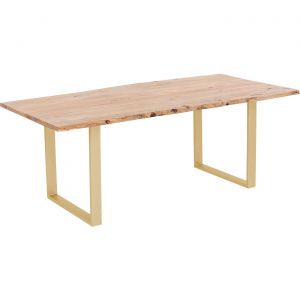 Image de Kare Design Table Harmony acacia laiton 180x90cm