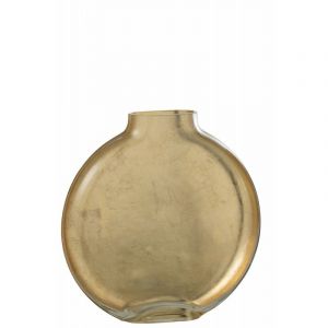 Vase Design en Verre "Miki" 25cm Or Prix