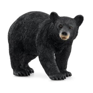 Schleich 14869 Ours noir, dès 3 ans, WILD LIFE - figurine, 4 x 12 x 6 cm