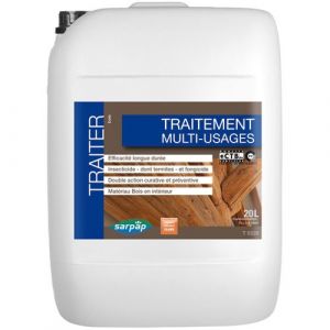 Sarpap Traitement multi-usages - 20 L - Traitement bois, Fixateur bois