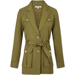 Morgan Veste fluide ceinturée vert kaki femme - Taille 40