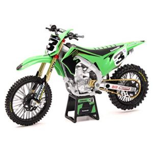 New Ray MOTO CROSS KAWASAKI KX450F 2019 Team Eli Tomac - reproduction de véhicule miniature à echelle pour enfant