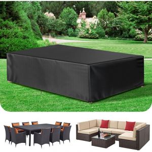 Housse de protection pour table et chaises de jardin 180x120x74cm,Imperméable 420D Oxford,résistant aux UV,pour meubles extérieurs