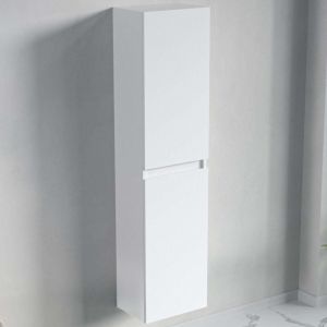 LOMAZOO colonne salle de bain Marbella blanc brillant - 140cm