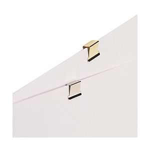 Solveig Boîte de 50 pinces clips nickelé (4,8 mm)