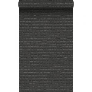 Origin Wallcoverings papier peint peau de crocodile noir - 0,53 x 10,05 m - 347783