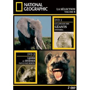 Image de National Geographic : Le Langage des éléphants d'estosha, lions et hynènes face à face mortel