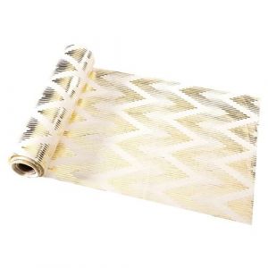 Ruedelafete Chemin de table velours Equalizer 3m, Or