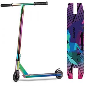 Soke Evo Street Trottinette Freestyle ABEC-9 Carbon - Trottinette Freestyle Adulte pour Skatepark - Trottinette Freestyle Garçons & Filles pour Faire des Tours & Fouets - pour Adolescents 11-15