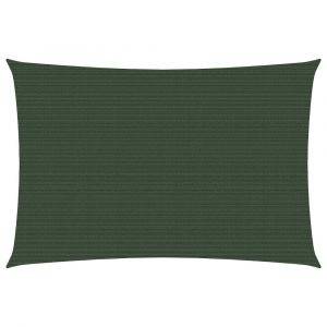 Image de Voile toile d'ombrage parasol160 g/m² PEHD 3,5 x 4,5 m vert foncé 02_0009416