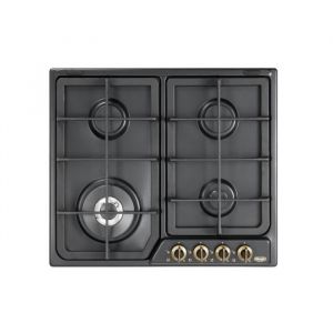 Delonghi Anf 46 pro 60 cm électronique 4 foyers fonte gris